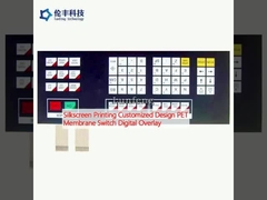 طباعة الشاشة الحريرية تصميم مخصص لـ PET Membrane Switch Digital Overlay