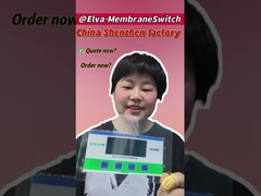 لوحة مفاتيح ذات غشاء مسطح -30C- 80C نطاق درجة الحرارة مع مقاومة العزل 100MΩ