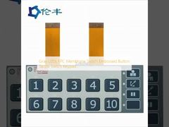 Gray LEDs FPC Membrane Switch Embossed Button Tactile Switch Keypad