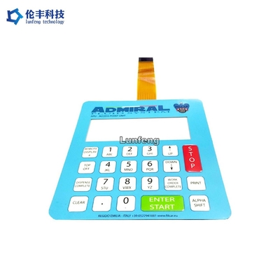 Good price مفتاح غشاء مقاوم للماء ذو ​​ذيولين باللمس ، مفتاح لمس غشاء نافذة LCD الانترنت