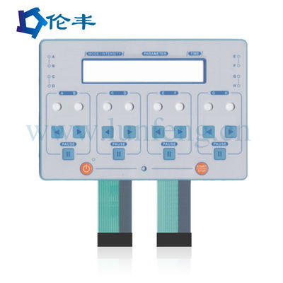 سعر جيد لوحة المفاتيح الغشائية LED بيضاء PMMA مع عمر 1 مليون مرة الانترنت