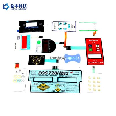 سعر جيد مادة PVC Blue LED Color Membrane Keypad مع 1mm و 1.5mm Pitch الانترنت