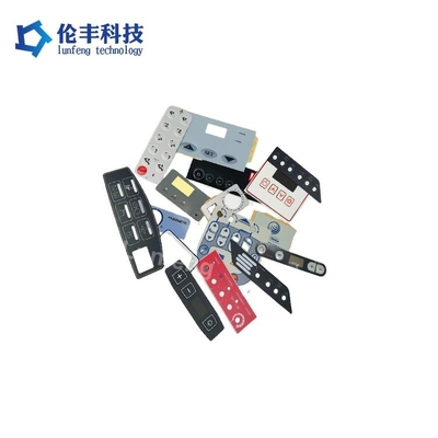 سعر جيد لوحة مفاتيح غشاء مقاومة للماء مخصصة مع 3M الملصق والطباعة الشاشة الحريرية IP66 IP67 الانترنت