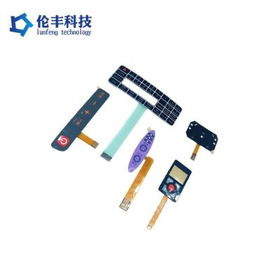 سعر جيد أزرار مسطحة مبدل غشاء بي تي مع 3M9080 اللاصق وتكنولوجيا LED / EL الانترنت