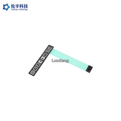 PET Autotype Metal Dome Membrane Switch ، لوحة تبديل غشاء سطح غير لامع