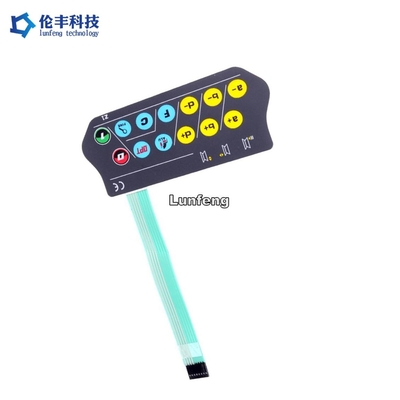 مفاتيح تنقش مفتاح غشاء LED مخصص لوحة مفاتيح تعمل باللمس 3M467