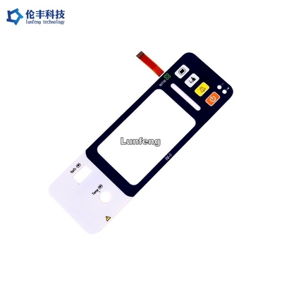 بوليستر PET LED غشاء التبديل ، مفتاح غشاء مفتاح التصميم حسب الطلب