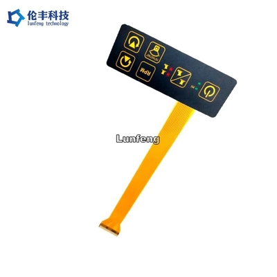 سعر جيد 0.188mm PET 1.0mm الملعب لوحة مفاتيح غشاء مخصص مع قباب معدنية الانترنت