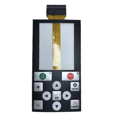طباعة الشاشة الحريرية لوحة مفاتيح غشاء مضادة للماء DC 5V التوتر -30C- 80C درجة الحرارة