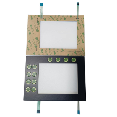 نوع المفتاح لوحة مفاتيح غشاء 1mm / 1.5mm Pitch مخصص مع لون LED الأخضر
