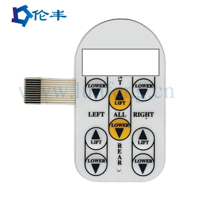 سعر جيد Pantone Tactile Metal Dome Switch 3M468 Adhesive RAL Membrane Switch مع Led الانترنت
