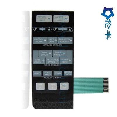 سعر جيد PET PVC Metal Dome Membrane Switch Keyboard 3M468 تراكب رقمي طباعة بالشاشة الحريرية الانترنت