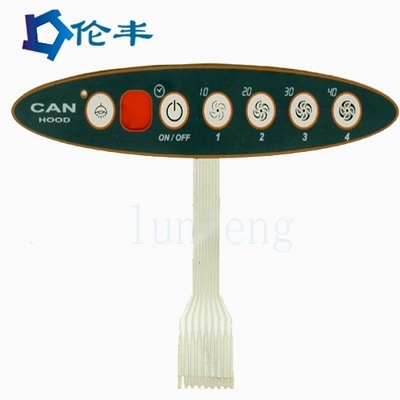 مبدل غشاء PET مخصص مع إضاءة LED / EL خلفية متطاطية / لامعة