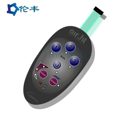 سعر جيد RAL Color LED غشاء لوحة المفاتيح 3M467 لاصق غشاء تبديل تسمية ليكسان PET الانترنت