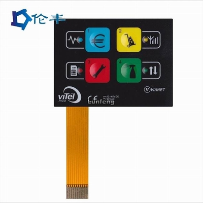 سعر جيد PET F150 FPC لوحة تبديل غشاء تنقش زر LEDs الانترنت