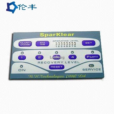 سعر جيد يموت قطع زر التحكم الأمامي غشاء التبديل لوحة المفاتيح PC Lexan Label Graphic Overlay الانترنت